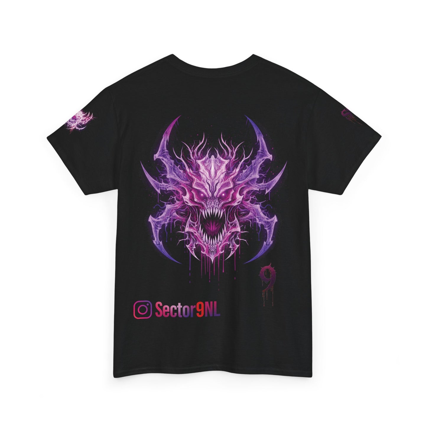 Mystic Eye Demon Tee — Purple Horror Graphic T-Shirt