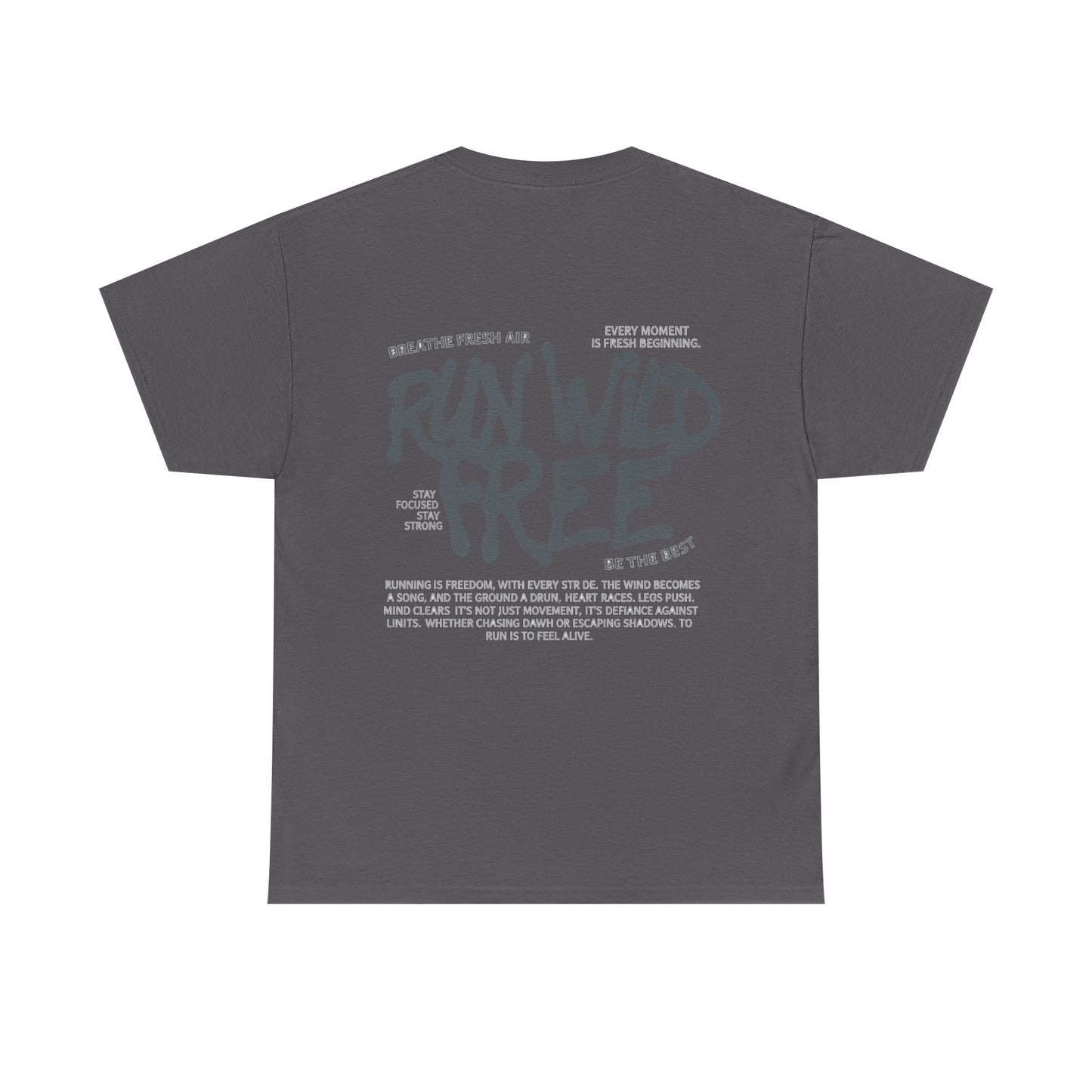 "Run Wild Free" Unisex Outdoor Tee – Relaxed Fit Adventure Shirt for Nature Lovers & Free Spirits