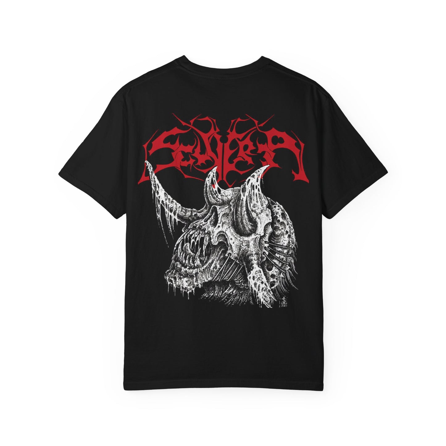 Skull Horns Graphic T-Shirt – Donkere Metal Streetwear