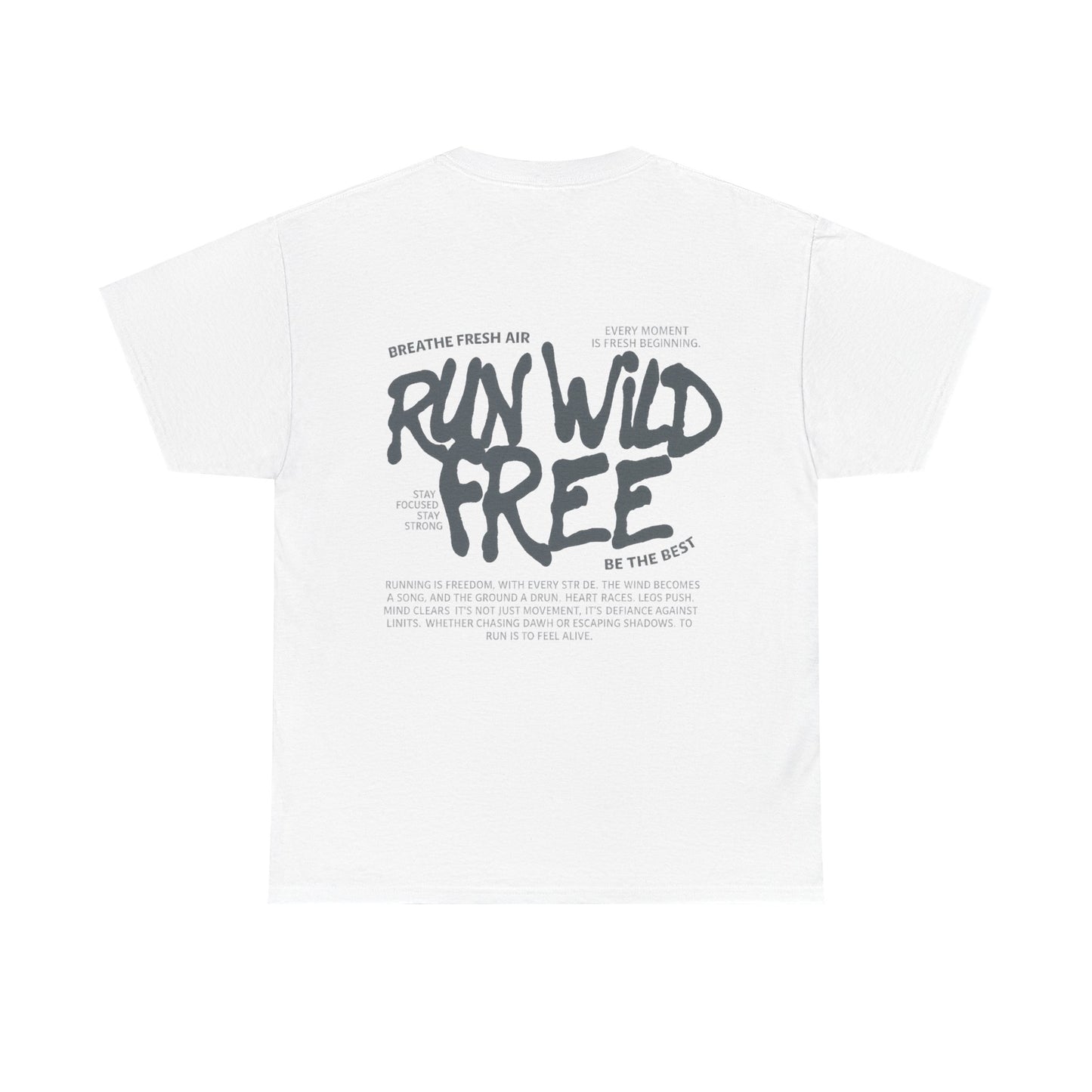"Run Wild Free" Unisex Outdoor Tee – Relaxed Fit Adventure Shirt for Nature Lovers & Free Spirits