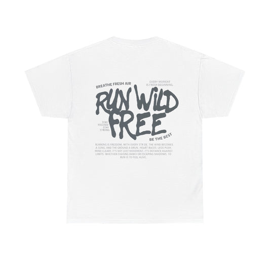 "Run Wild Free" Unisex Outdoor Tee – Relaxed Fit Adventure Shirt for Nature Lovers & Free Spirits