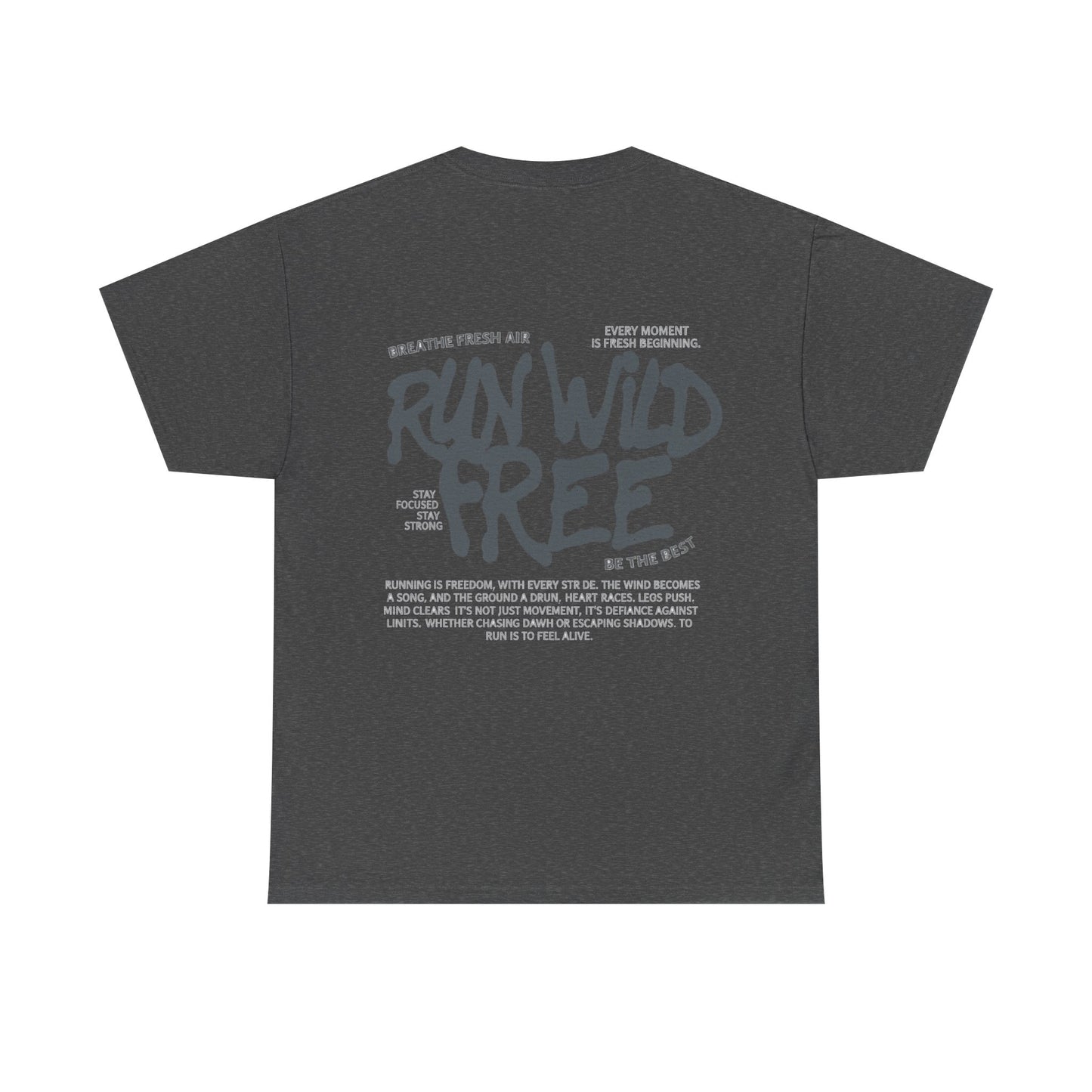 "Run Wild Free" Unisex Outdoor Tee – Relaxed Fit Adventure Shirt for Nature Lovers & Free Spirits