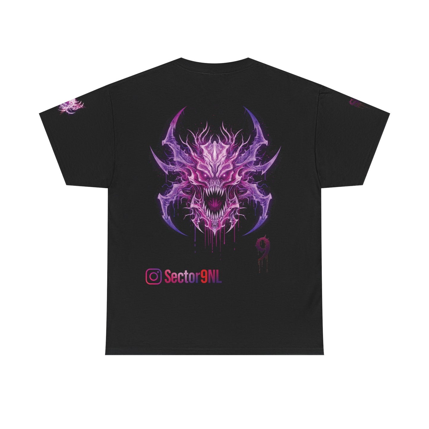 Mystic Eye Demon Tee — Purple Horror Graphic T-Shirt