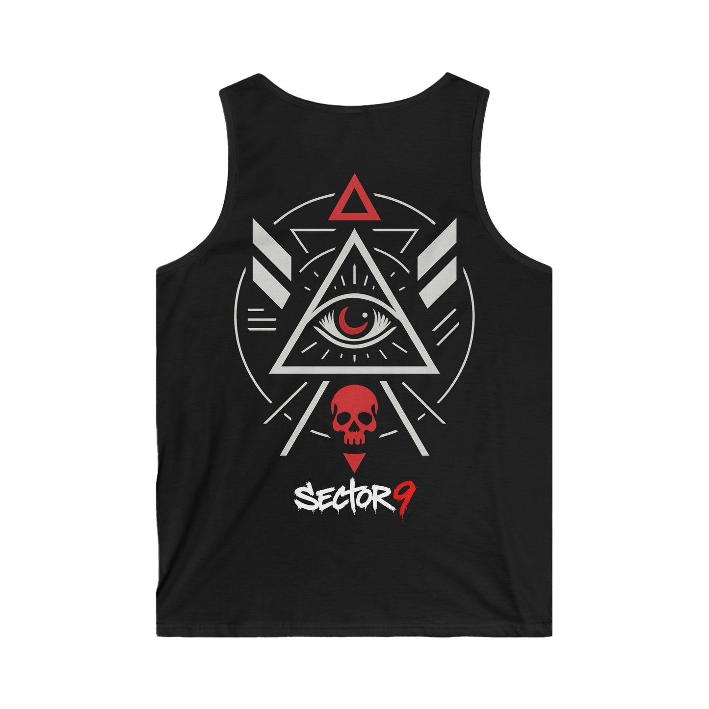 Mystic Skull Triangle Tank Top — Occult Symbol Graphic Men’s Tank