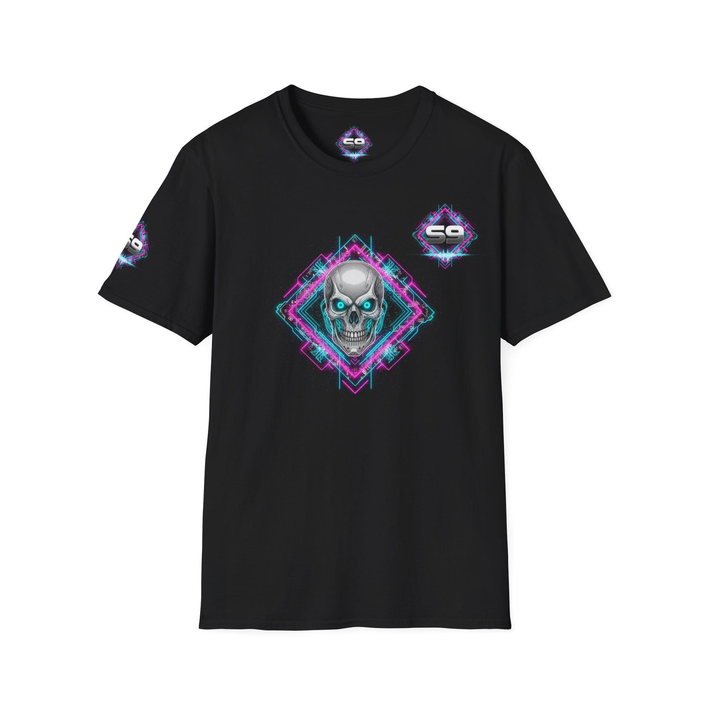 Sector9 T-shirt NeonEcho Sync - futuristic Techno Tee