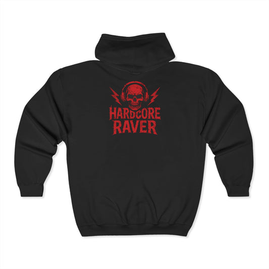 Sector9 Hoodie met rits (Hardcore Raver)