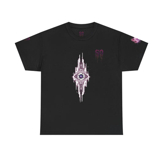 Mystic Eye Demon Tee — Purple Horror Graphic T-Shirt