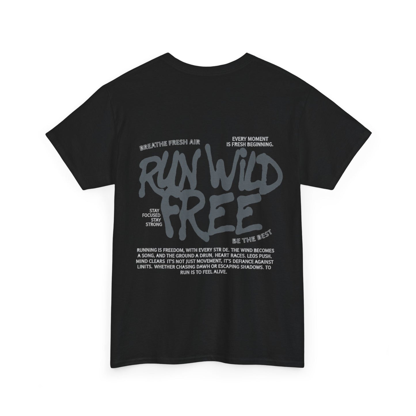 "Run Wild Free" Unisex Outdoor Tee – Relaxed Fit Adventure Shirt for Nature Lovers & Free Spirits
