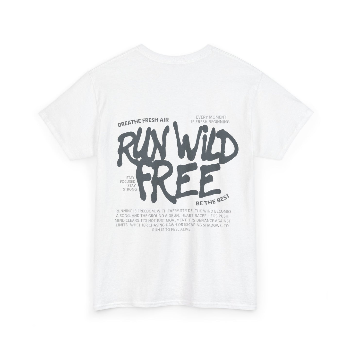 "Run Wild Free" Unisex Outdoor Tee – Relaxed Fit Adventure Shirt for Nature Lovers & Free Spirits