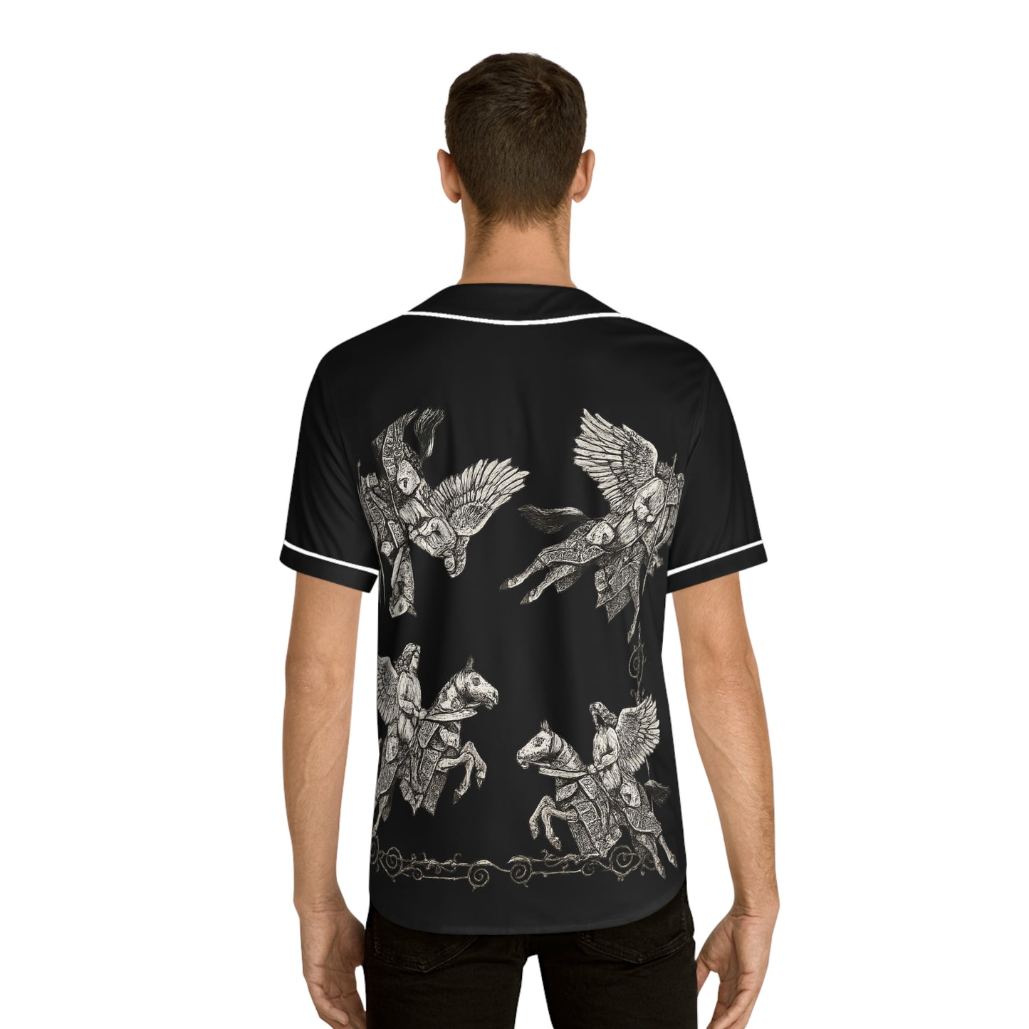 Men's Baseball Jersey with Vintage Knights Design | Perfect for Sports, Casual Wear, Gifts, Events, and Celebrations