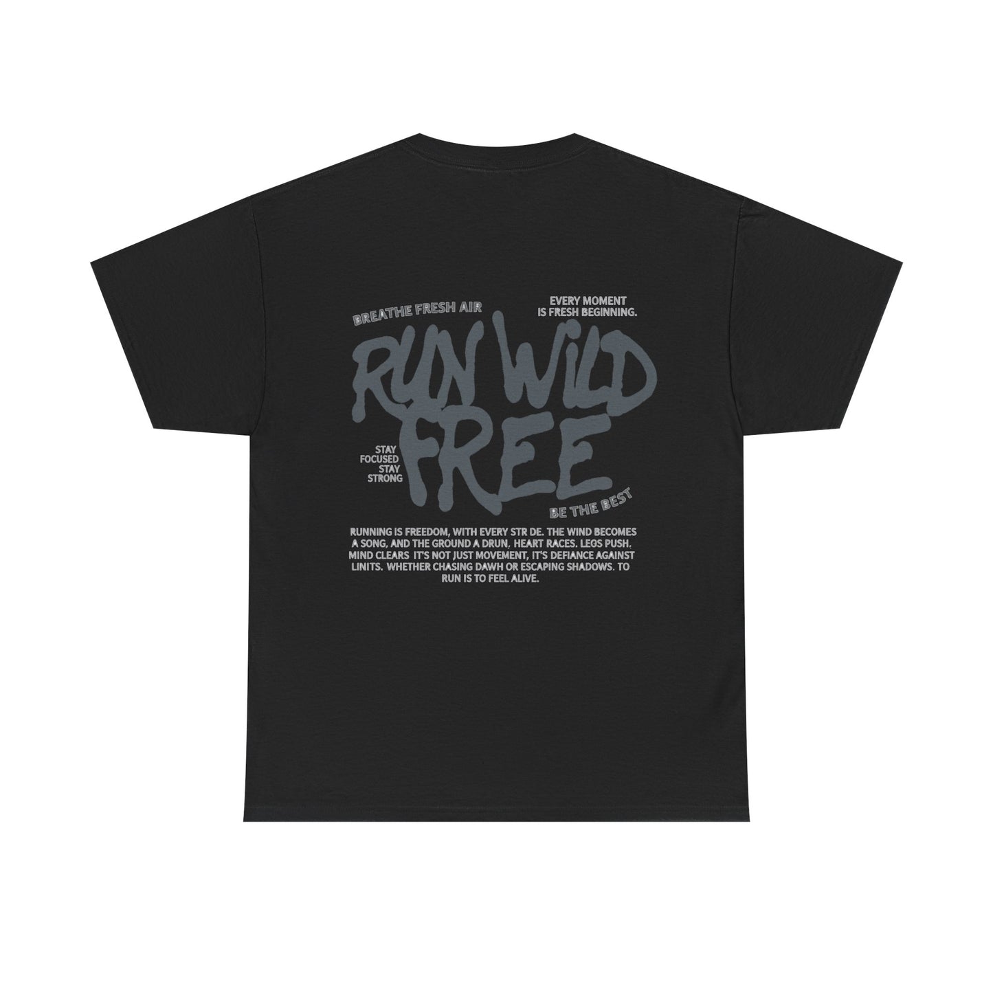 "Run Wild Free" Unisex Outdoor Tee – Relaxed Fit Adventure Shirt for Nature Lovers & Free Spirits