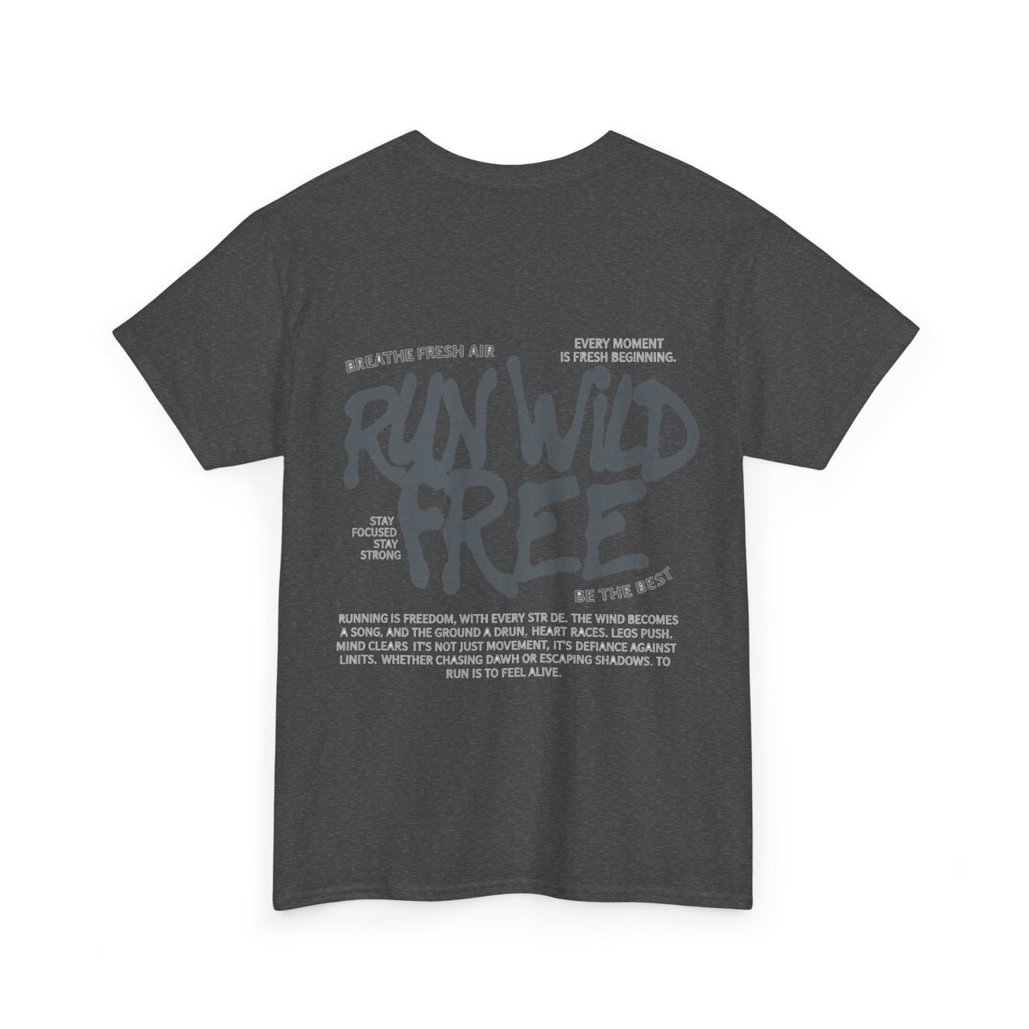 "Run Wild Free" Unisex Outdoor Tee – Relaxed Fit Adventure Shirt for Nature Lovers & Free Spirits